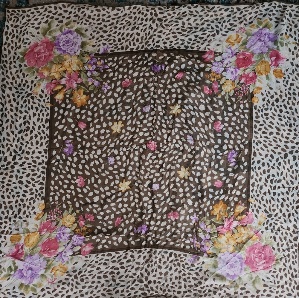 Christian Dior Vintage Sheer 100% Silk Fabric